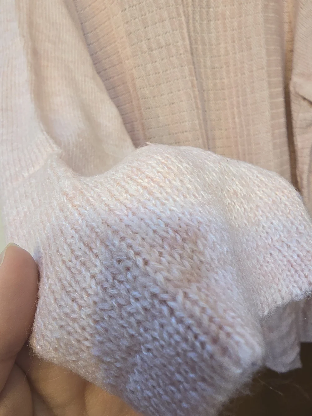 Charter Club Blush Open-Front Knit Cardigan - Picture 5 of 5